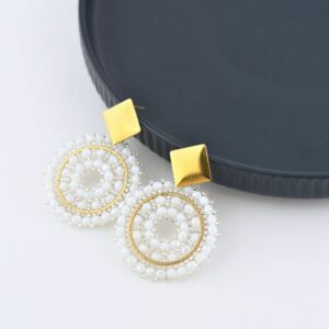 Aretes Tejidos Biargentato