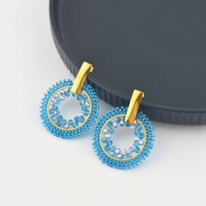 Aretes Tejidos Bicristal