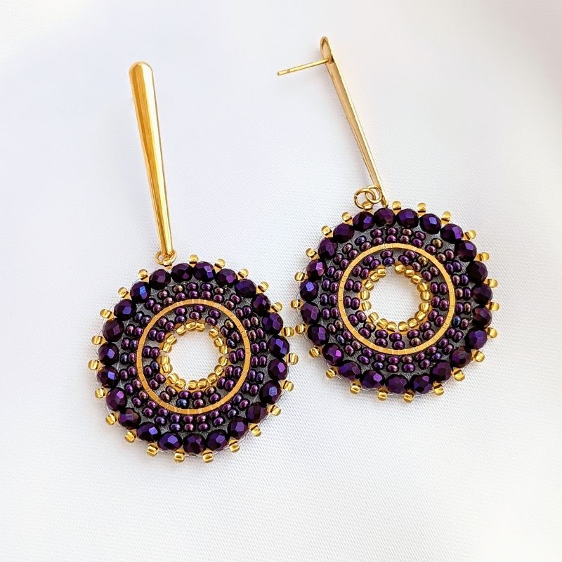 Aretes Tejidos Radiant - Imagen 2