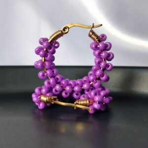 Candongas Tejidas Espiral